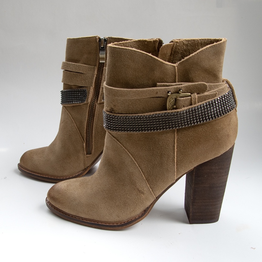 Chinese Laundry Suede High Heel Boot Sz 7